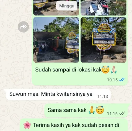 Pengiriman Papan Bunga Duka Pinang