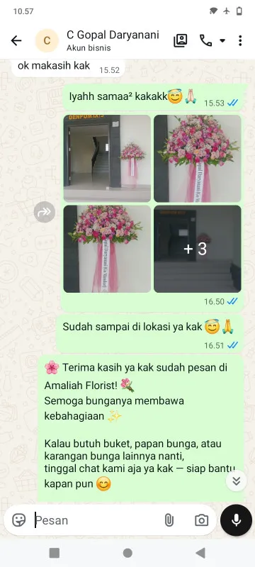 Pengiriman Karangan Bunga Pinang